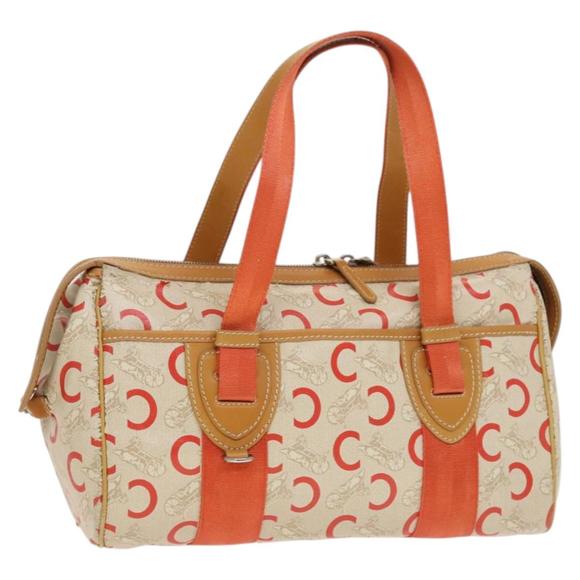 CELINE C Sulky Tote Bag PVC Ivory Silver Auth 134822 - Picture 1 of 16